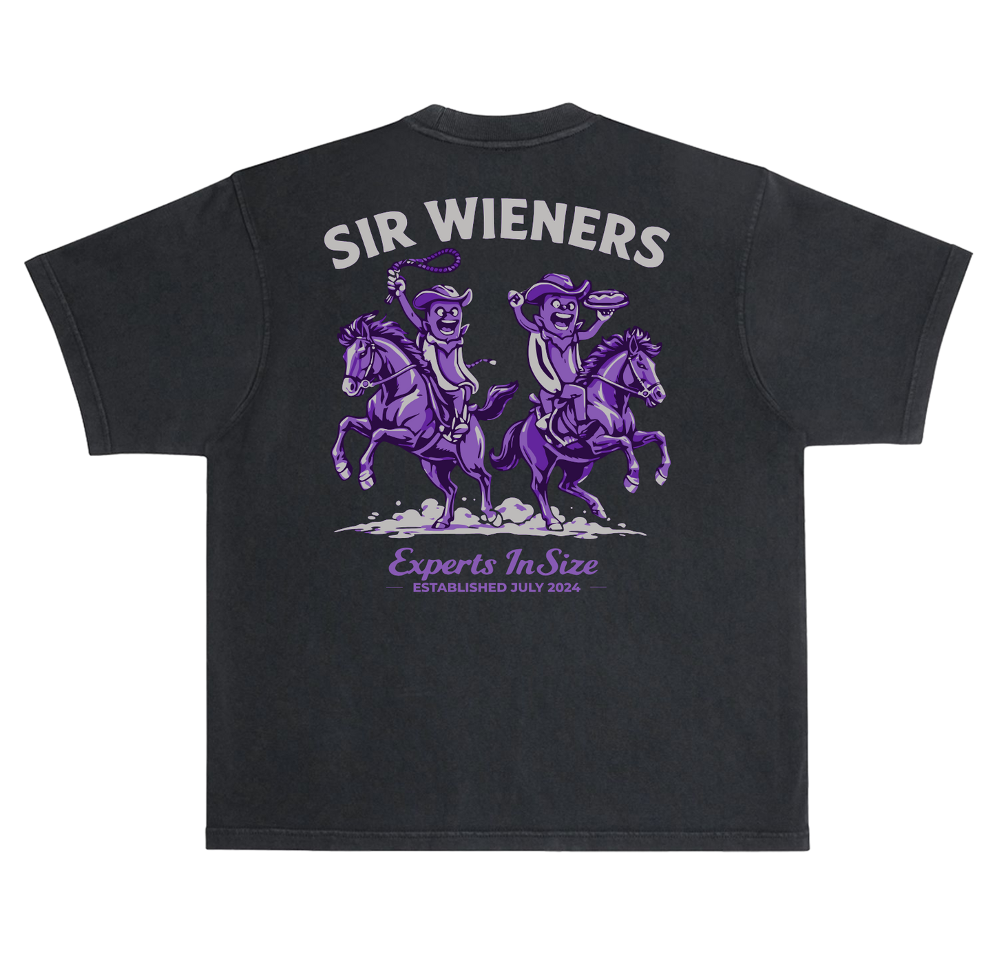 Sir Wieners Cowboy Tee Black/Purple Back