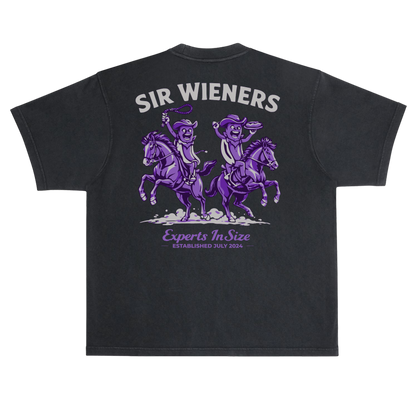 Sir Wieners Cowboy Tee Black/Purple Back