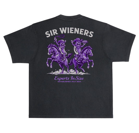 Sir Wieners Cowboy Tee Black/Purple Back
