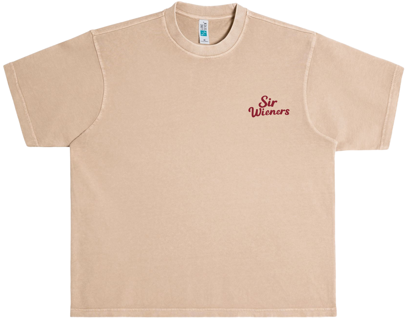 Sir Wieners Cowboy Tee Tan/Red Front