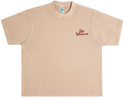 Sir Wieners Cowboy Tee Tan/Red Front